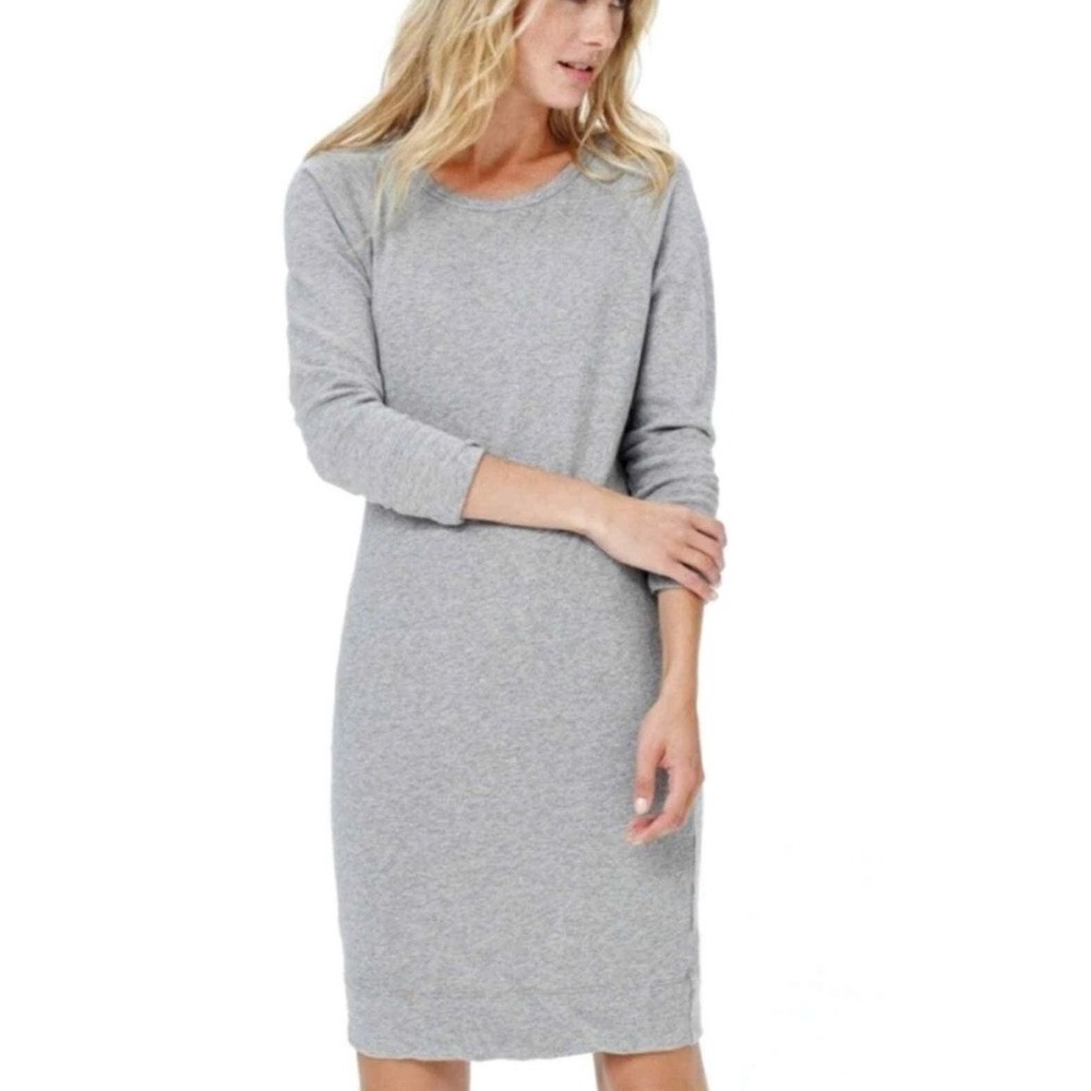 NWT James Perse Sweatshirt Dress Modal Soft Lightweight Gray Women's size 4 $155